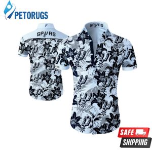 San Antonio Spurs Summer Button Up Hawaiian Shirt