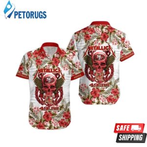 San Francisco 49Ers NFL Skull Summer Aloha Hawaiian Shirt