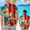 San Francisco 49ers Simpsons Name Personalized Short Sleeve Button Up Tropical Aloha Hawaiian Shirt Set for Men Women Kids