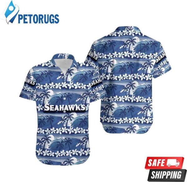 Seattle Seahawks Coconut Trees NFL Hawaiian Shirt