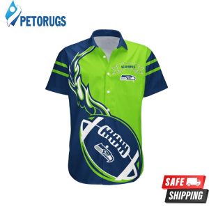 Seattle Seahawks Flame Ball NFL Hawaiian Shirt