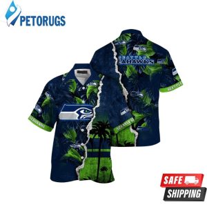 Seattle Seahawks NFL Custom Golden Hour Aloha Hawaiian Shirt