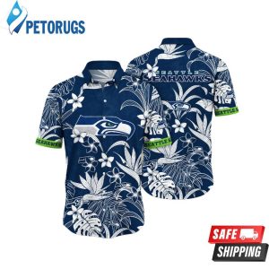 Seattle Seahawks NFL Fresh Mowed Lawns Aloha Hawaiian Shirt
