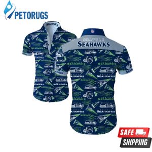 Seattle Seahawks NFL Hawaiian Graphic Print Short Sleeve Hawaiian Shirt