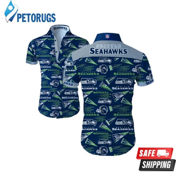 Seattle Seahawks NFL Hawaiian Graphic Print Short Sleeve Hawaiian Shirt