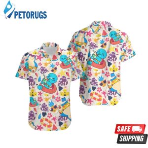 Snorlax Squirtle Anime Snorlax Summer Hawaiian Shirt