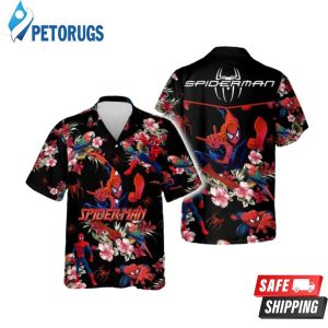 Spider-Man Hibiscus Flower Hawaiian Shirt