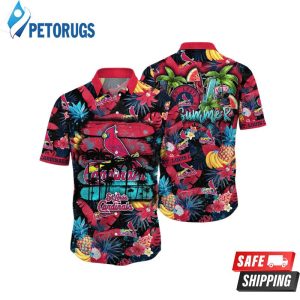 St. Louis Cardinals MLB Tan Lines Aloha Hawaiian Shirt