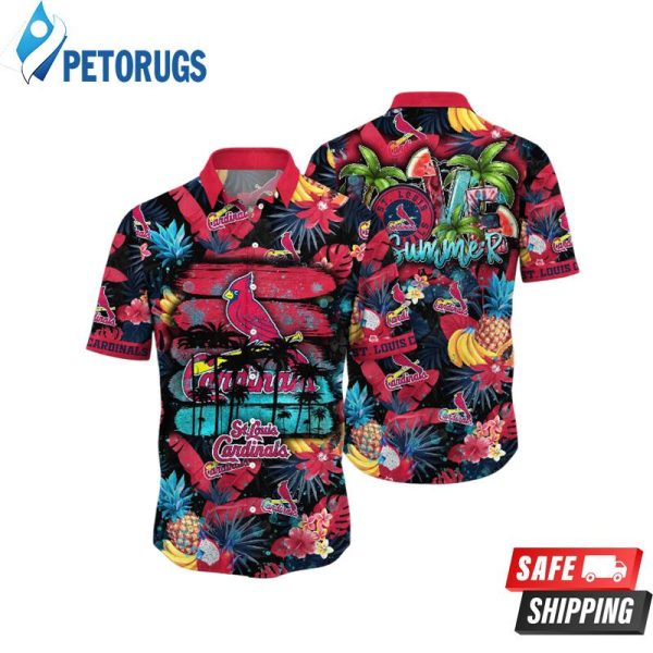 St. Louis Cardinals MLB Tan Lines Aloha Hawaiian Shirt
