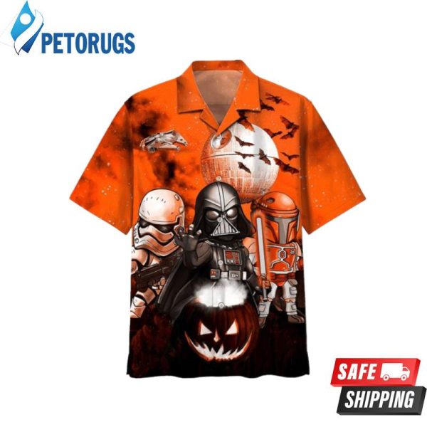 Star Wars Darth Vader Boba Fett Stormtrooper Halloween Hawaiian Shirt