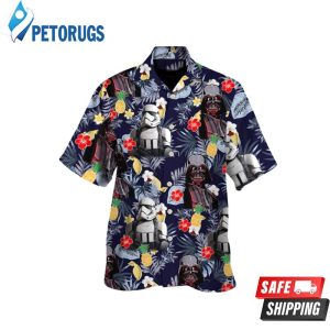 Star Wars Darth Vader Storm Trooper Flower Hawaiian Shirt