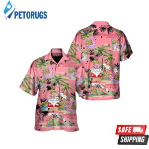 Star Wars Disney Baby Yoda Pink Hawaiian Shirt