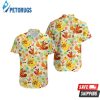 Summer Eevee PKM PKM Button Up Anime Cartoon Hawaiian Shirt