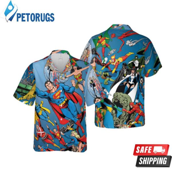 Superman Crisis on Infinite Earths DC Comics Hawaiian Shirt