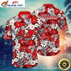 Tampa Bay Buccaneers Red Floral Fanfare NFL Hawaiian Shirt