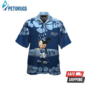 Tampa Bay Rays Minnie Mouse Short Sleeve Button Up Tropical Hawaiian Shirt