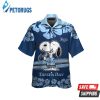 Tampa Bay Rays Snoopy Short Sleeve Button Up Tropical Hawaiian Shirt