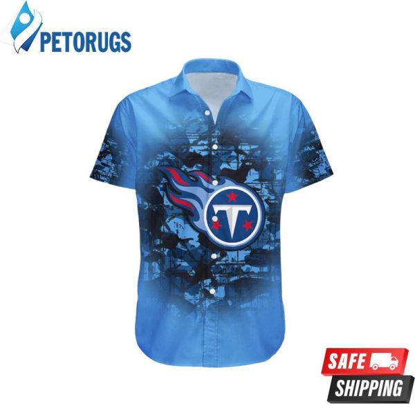 Tennessee Titans Camouflage Vintage Hawaiian Shirt
