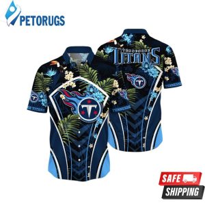 Tennessee Titans NFL Sunburn Aloha Hawaiian Shirt