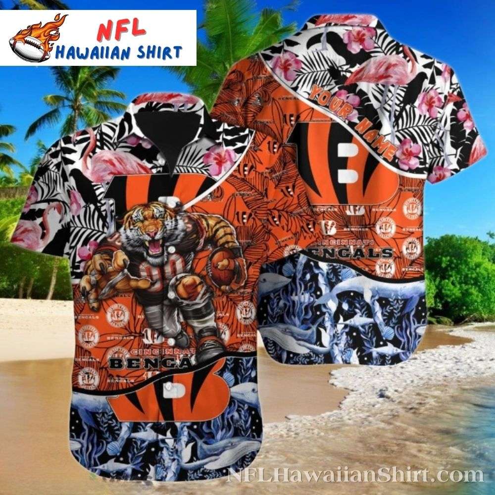 Tropical Tiger Rush Bengals Aloha Shirt – Orange Jungle Game Day Hot Sale  2025