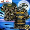 Tropical Touchdown – Green Bay Packers Sunset Palms Hawaiian Shirt