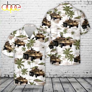 US Army M20 Armored Utility Vehicle Hawaiian Shirt
