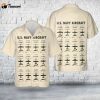 US Navy Aircraft In WWII Hawaiian Shirt Gift for Dad Father Days