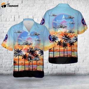 US Navy MH-60S Seahawk Of Helicopter Sea Combat Squadron SIX (HSC-6) Indians Hawaiian Shirt Gift for Dad Father Days
