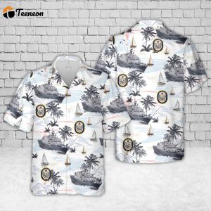 US Navy USS Billings (LCS-15) Freedom-class littoral combat ship Hawaiian Shirt Gift for Dad Father Days