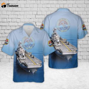 US Navy USS Nassau (LHA-4) Tarawa-class amphibious assault ship Hawaiian Shirt Gift for Dad Father Days