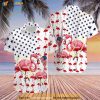 US Flag Flamingo 4th Of July Hawaiian 3D Shirt